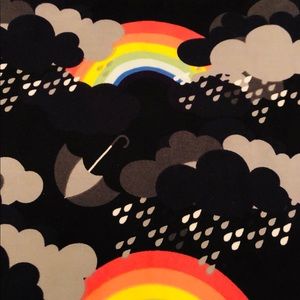 LuLaRoe Pants - Lularoe rainbow black clouds legging LuLaRoe Pants - Lularoe rainbow black clouds legging